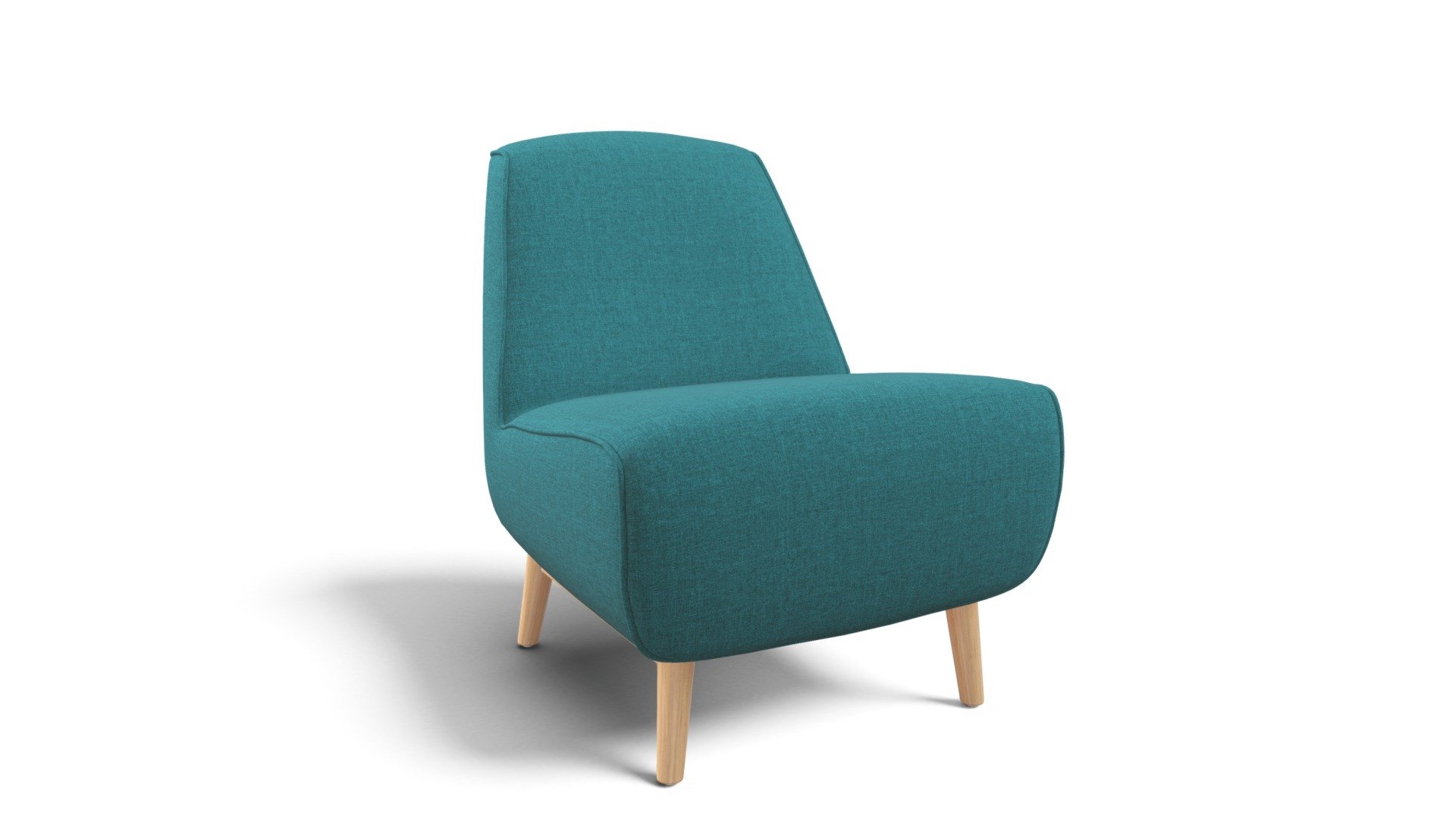 Leo Accent Chair, Mineral Blue