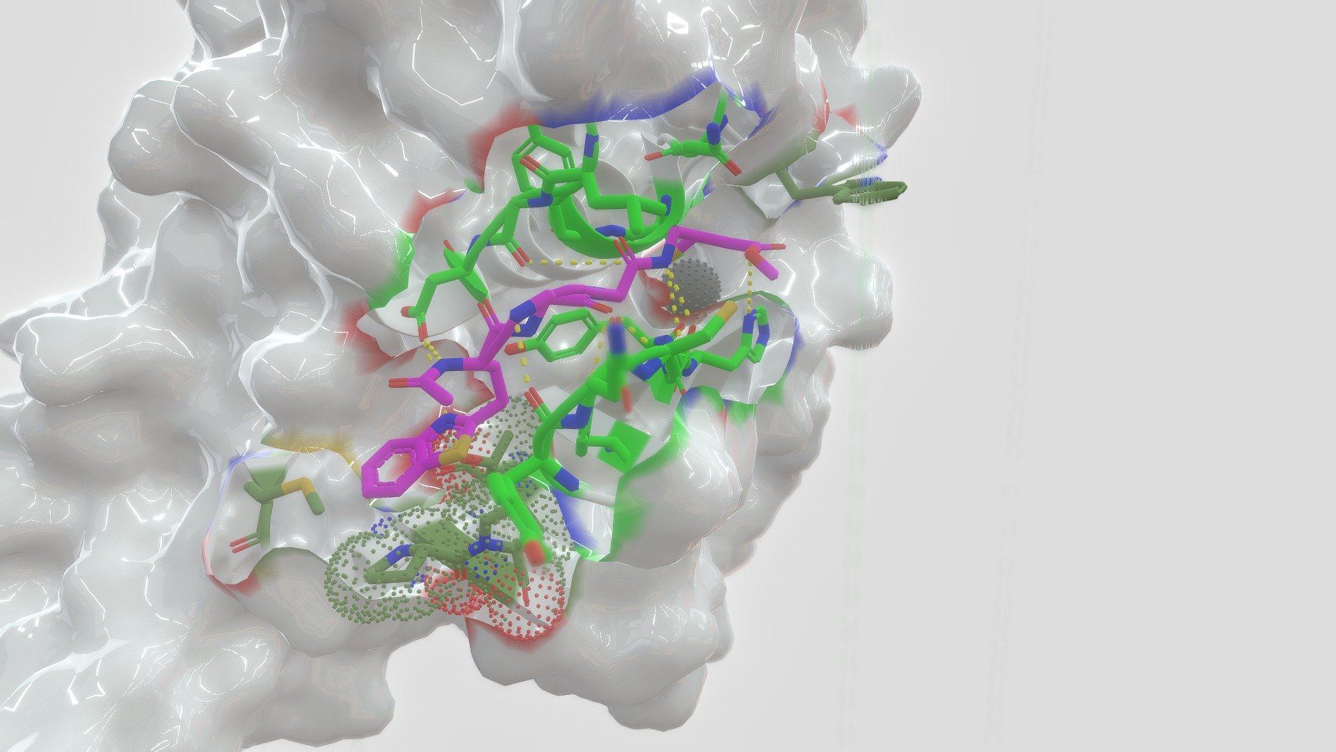 Papain-like protease & inhibitor VIR250 - 3D model by whellegeor ...