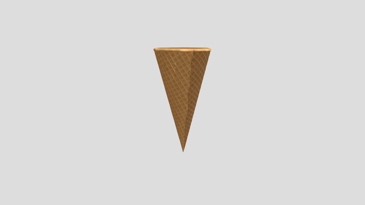 Ice Cream Cone 3D Model