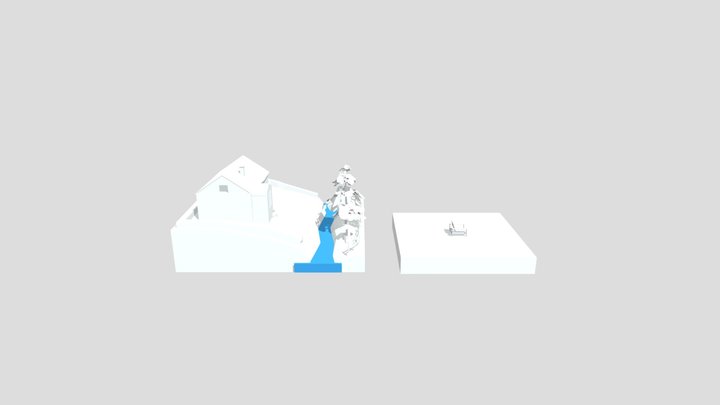 WIP Eco House Diorama 3D Model