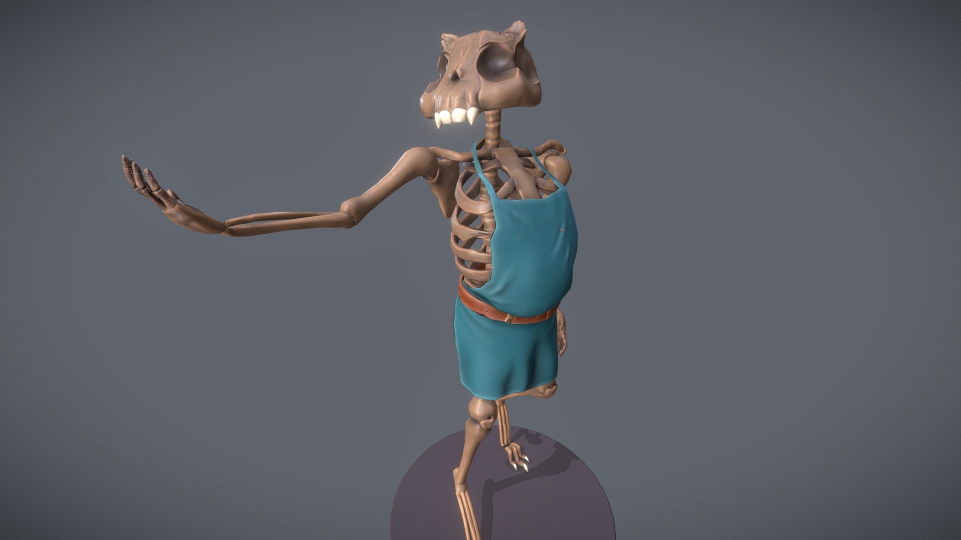 Cat Skeleton Pose
