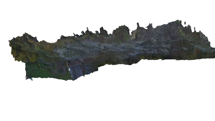 Confortement de falaise rocheuse à Laifour (08) 3D Model
