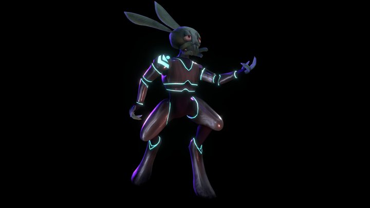 Rainu Dramatic Pose 3D Model