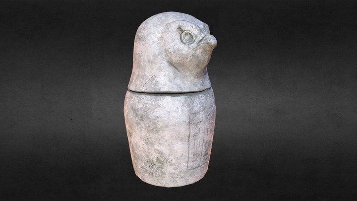 Orus Canopic Jar 3D Model