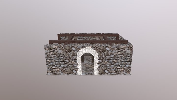 Medieval weapons room 3D Model