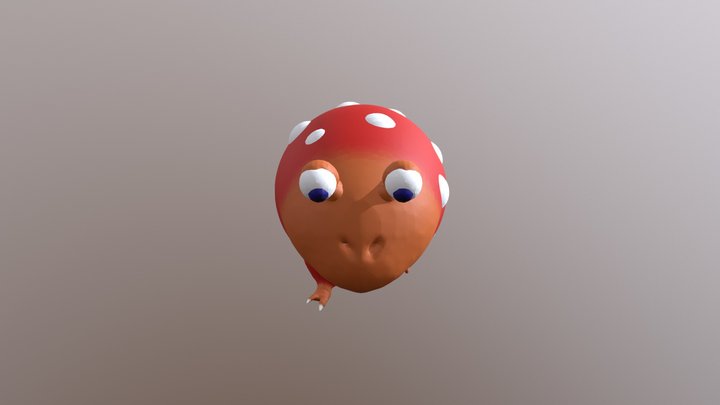 Red Bulborb 3D Model