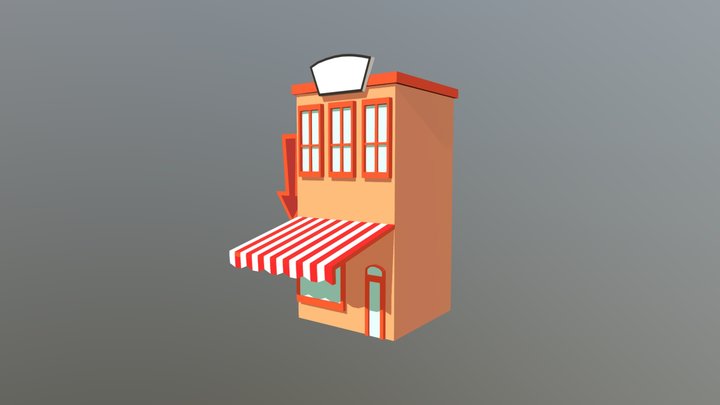 Loja De Café 3D Model