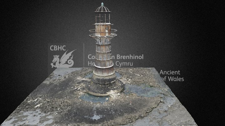 Whitford Point Lighthouse, NPRN 34289 3D Model