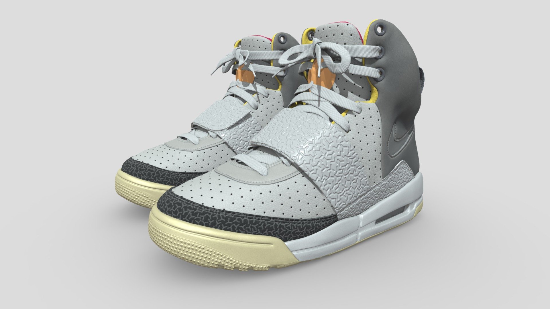 Nike Air Yeezy Zen Grey - Buy Royalty Free 3D model by aimadbro (@aimadbro) [86b5296]