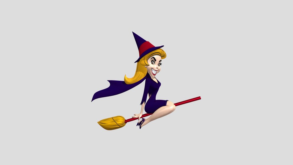Witch on a Broomstick
