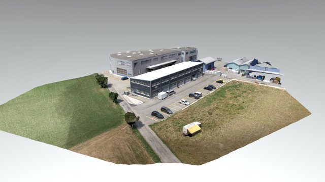 Centre industriel - La Praye 3D Model