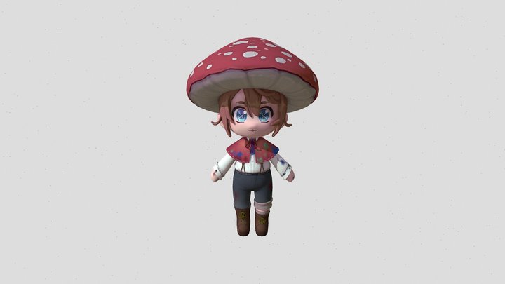 Edgar Valden Mushroom Hat 3D Model