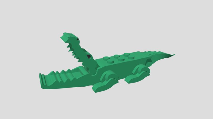 LEGO Crocodile 3D Model