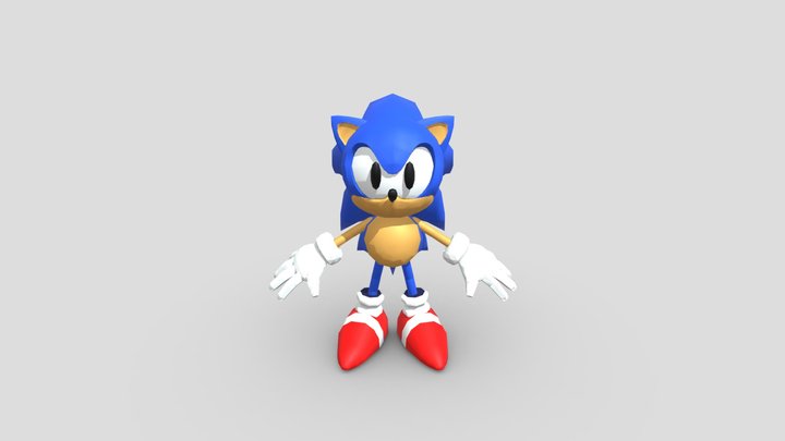 Sonic the hedgehog sonic x treme model 3D Model