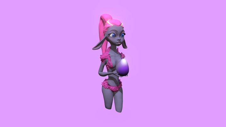 Sheep Girl 3D Model