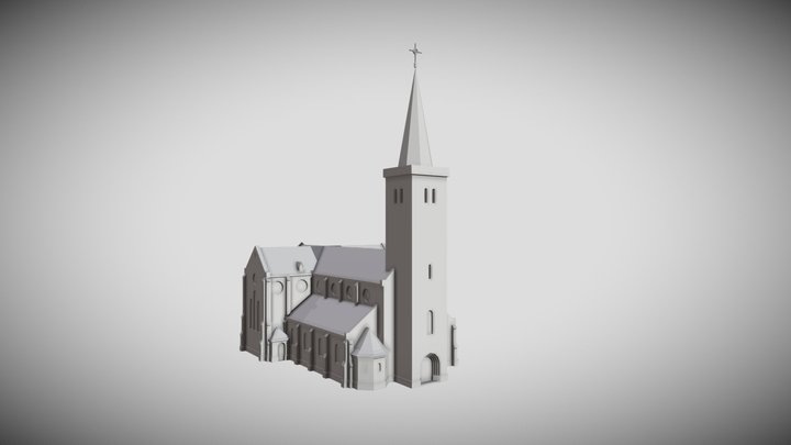 Boekhoute - Heilig-Kruiskerk 3D Model
