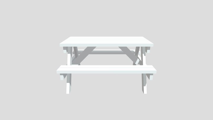 Picnic Table 3D Model