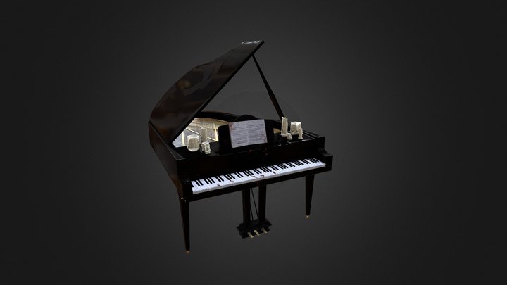 Grand Piano 3D Model