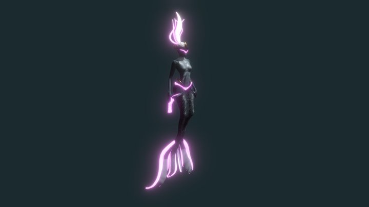 Underwater Scene - Mermaid (WIP) 3D Model