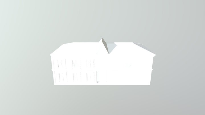 Apartment building Soviet Union 3D Model