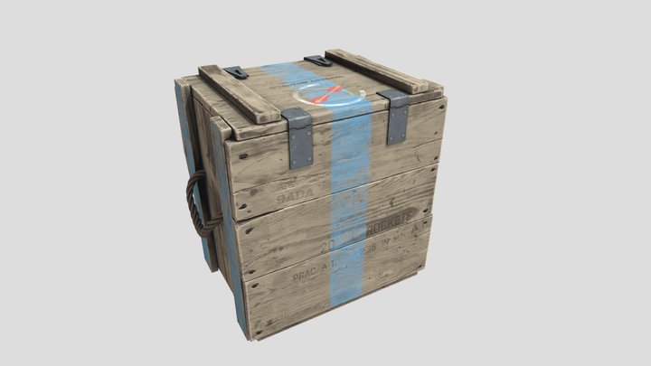 Triple A Crate 3D Model