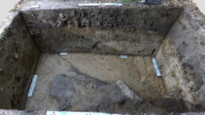 Excavation Unit on the South Island Redoubt 3D Model