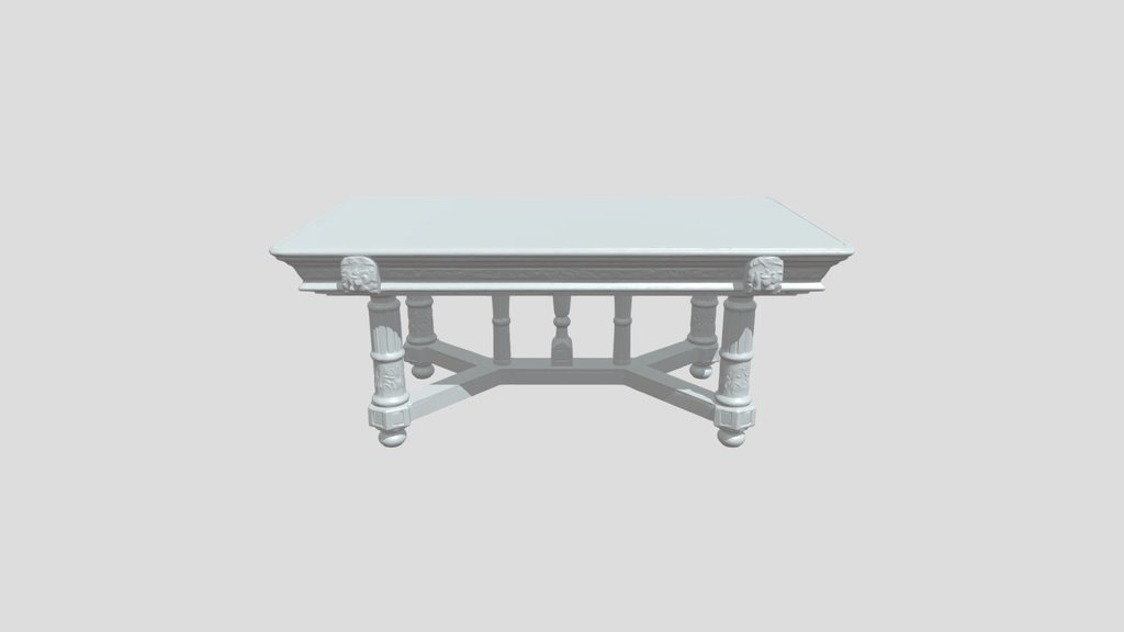 ornate wooden dining table