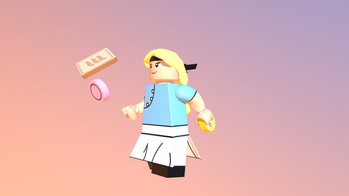 LEGO Alice in Wonderland  Streetfighter Model 3D Model