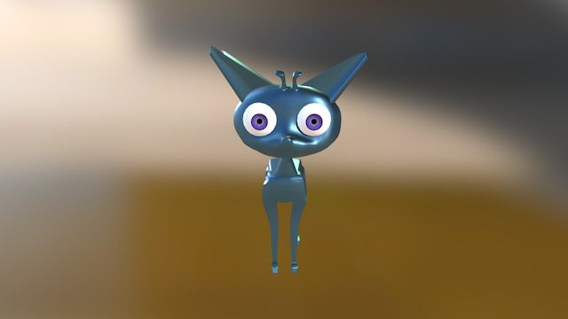 Alien cat 3D Model