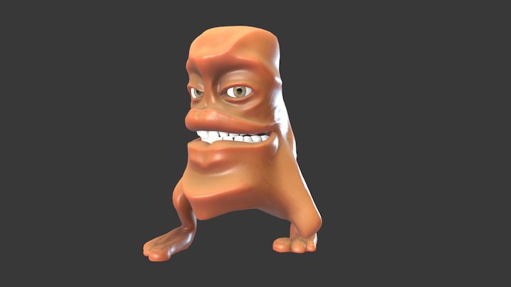 Walking Head (non animated) 3D Model