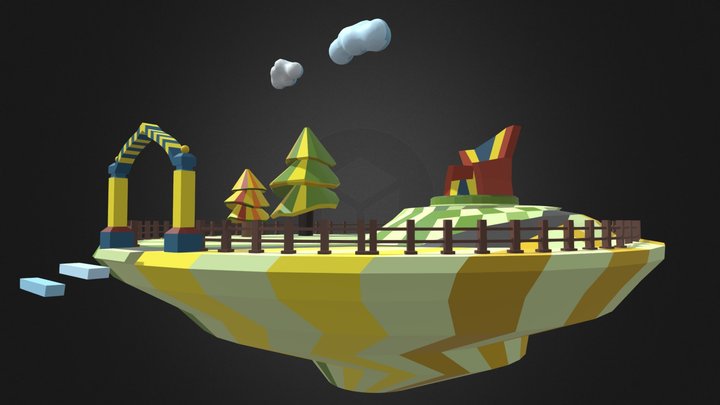 Door scene _ Blender 3.0 teaching example 3D Model