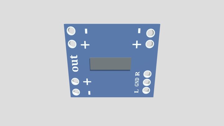 Amplifier card 3D Model