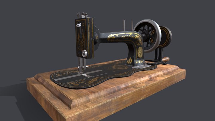 Singer (12K) Sewing Machine 3D Model
