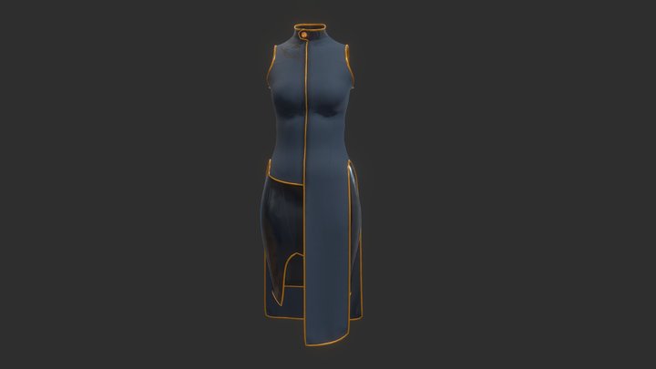 Jupiter Corpo Suit (female) 3D Model
