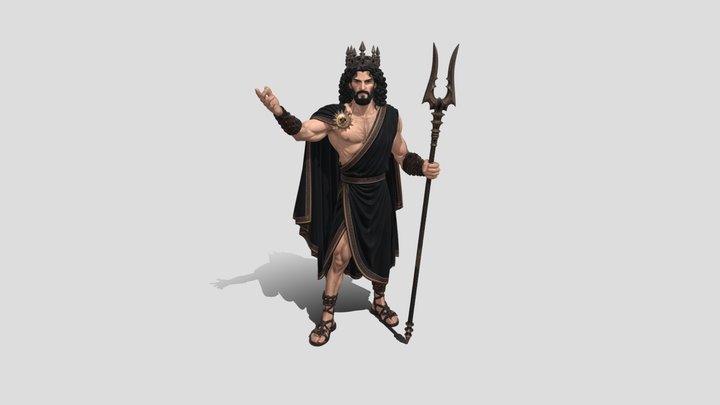 God fanart greek 3d model free