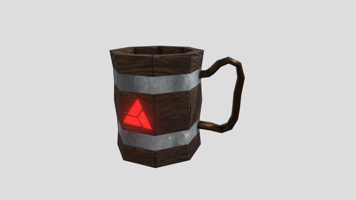 WoodenMug 3D Model