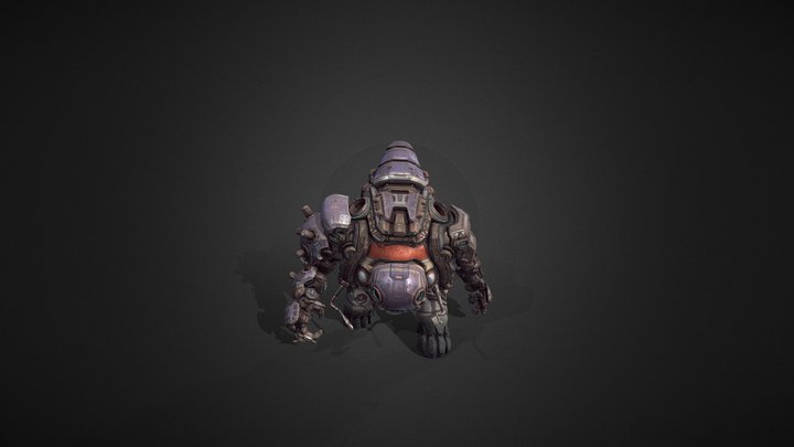 Naut (Halo Inspired Alien Minion) 3D Model
