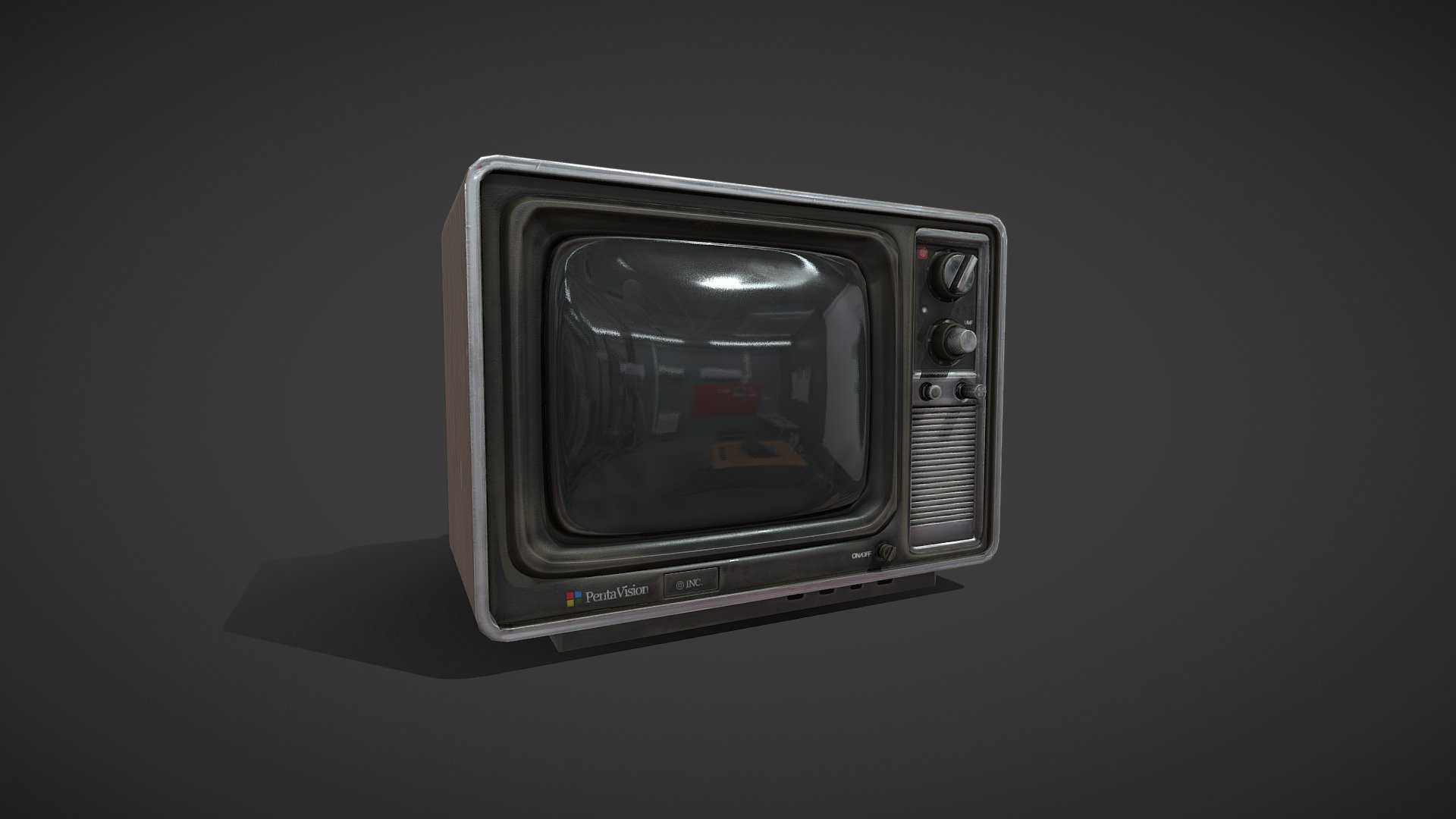 Old Television - Download Free 3D model by Nathan Sioui (@NathanSioui