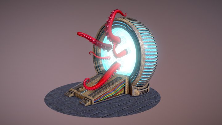 Portal with tentacles 3D Model