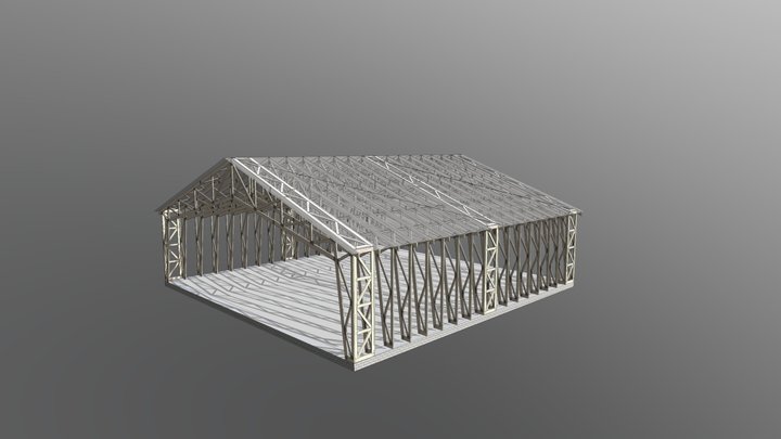 Hala ramowa 3D Model