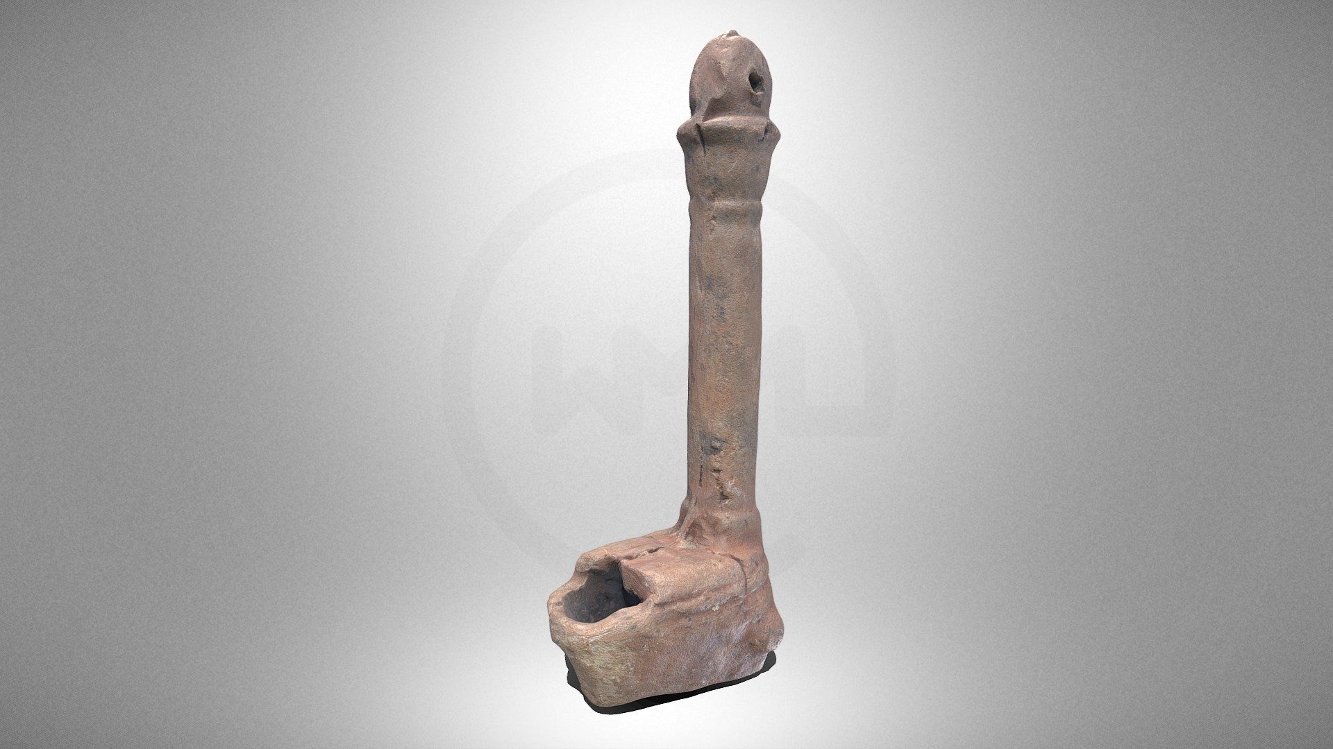 Olive lamp with column No. 2