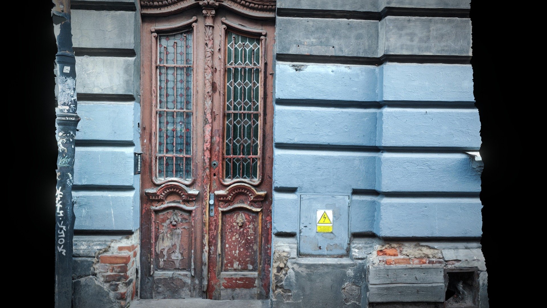 Krakow, Center, Door blue