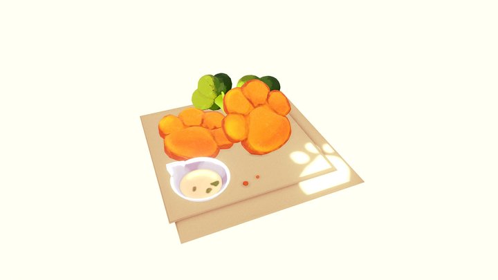 Puppy-Paw Hash Brown – Kostenloses 3D-Modell STL