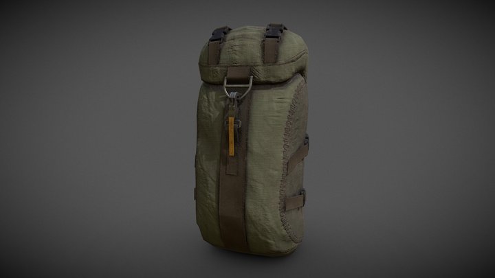 Military backpack 3D Model