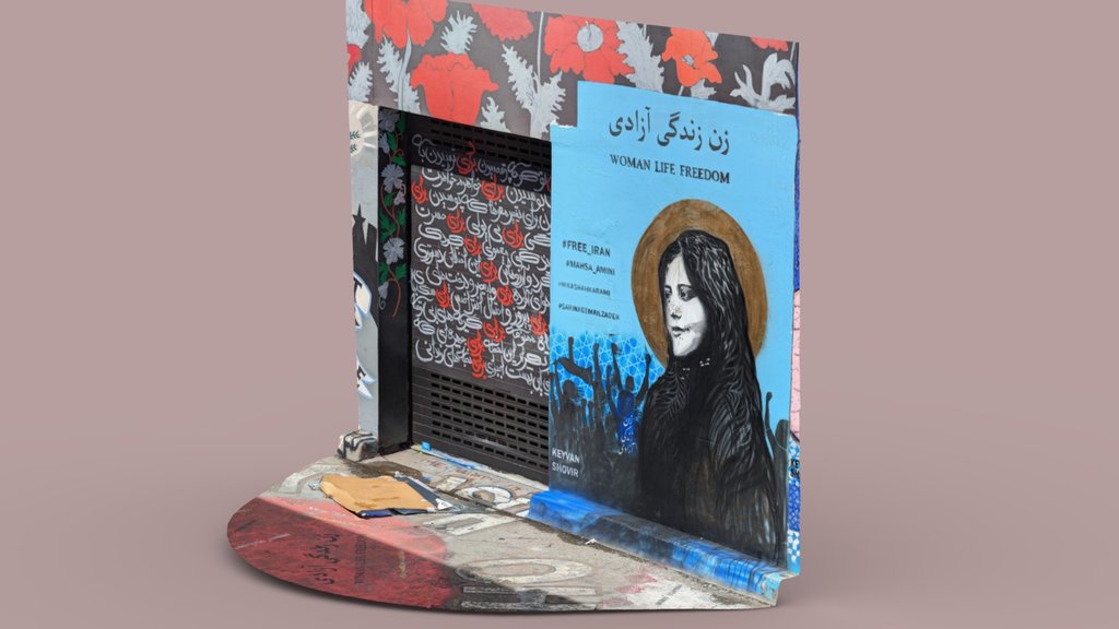 Woman Life Freedom - Grafitti