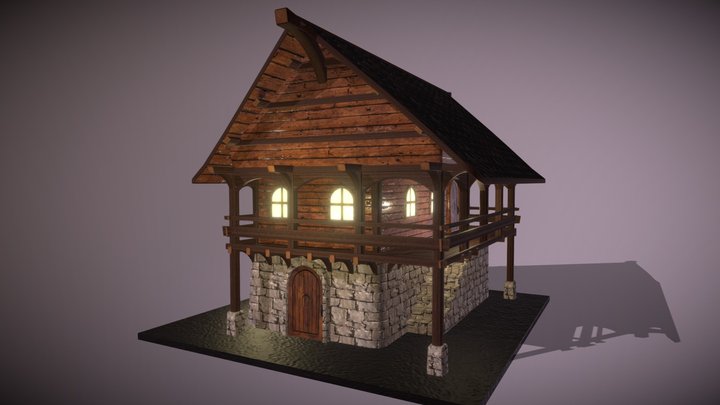 Session-02 - TP-1 , Maison dans les bois 3D Model