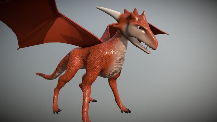 Teen Dragon 3D Model