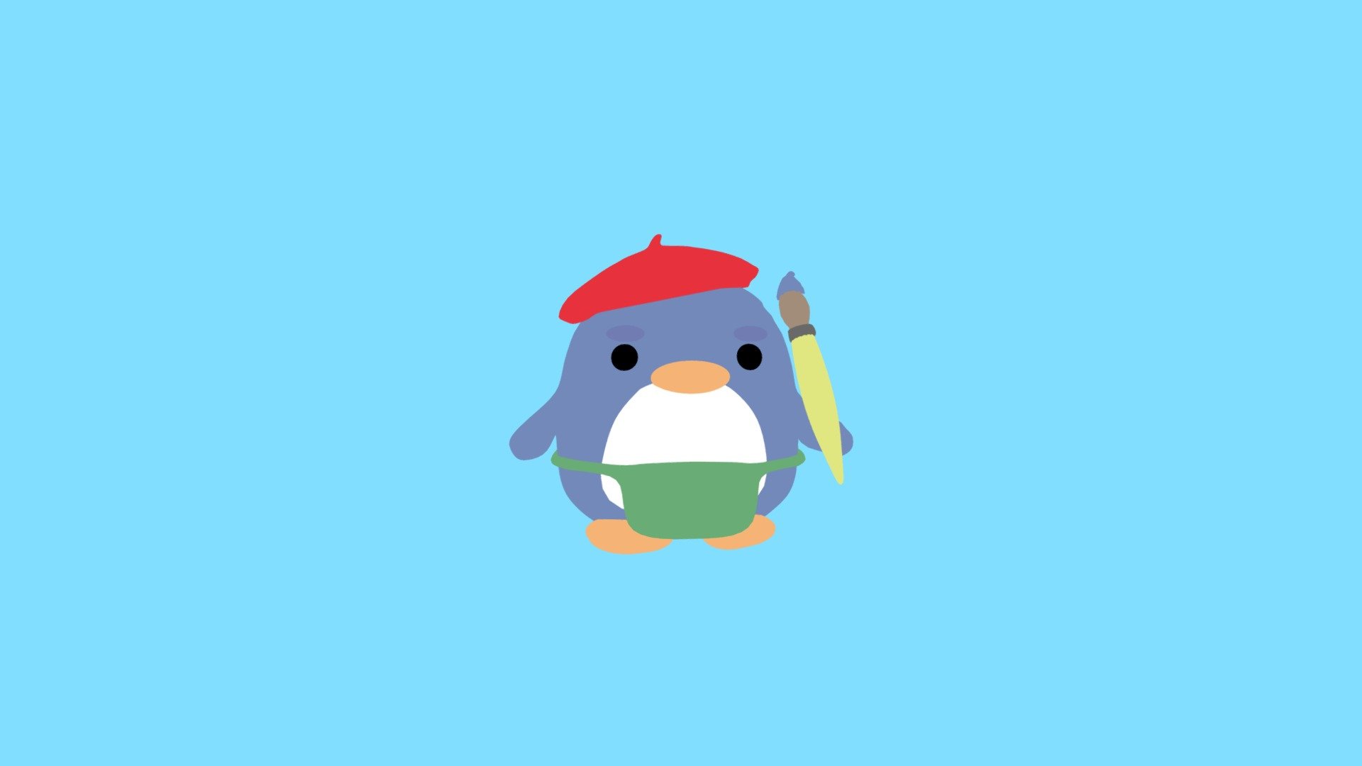 A Painterly Penguin