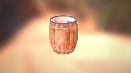 Old West - Barril 3D Model