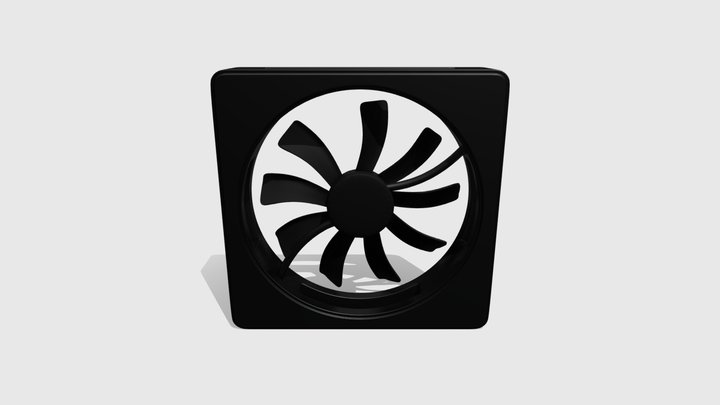 Case Fan 3D Model